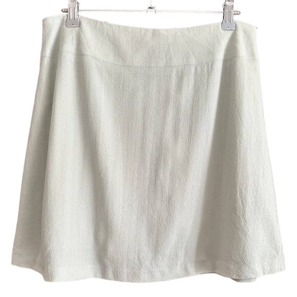 BEBEVintage Y2K / 90s Lightweight Wool Mini Skirt - Pastel Blue/Green - sz 10
